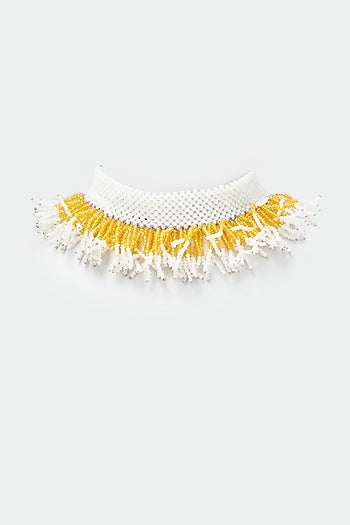 Yellow Crystal Choker Necklace