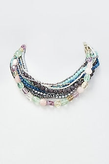 Multi-Colored Crystal Beaded Necklace