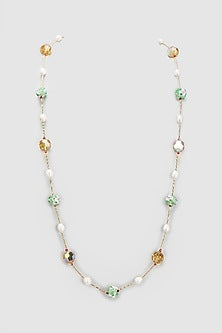 Gold Finish Swarovski Mala