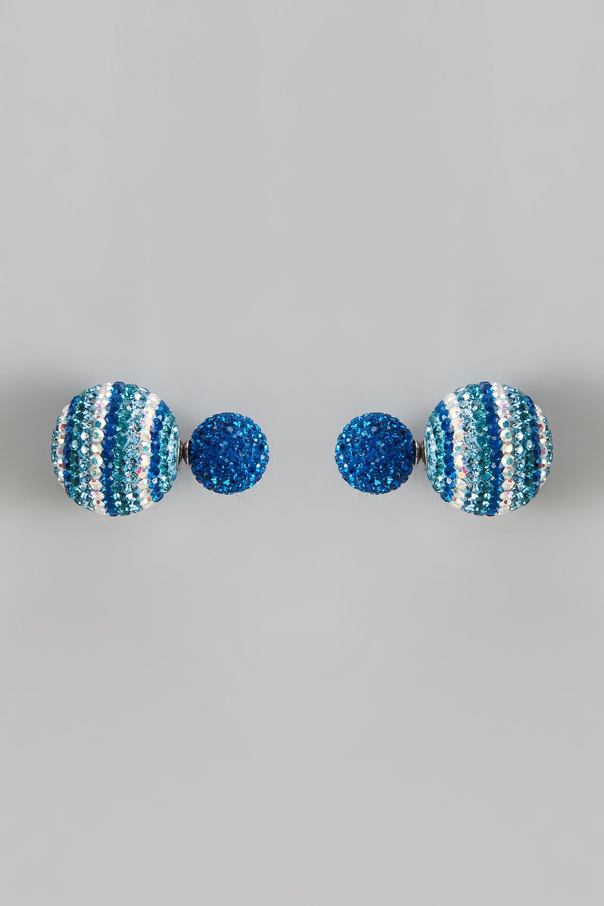 White Finish Swarovski Stud Earrings