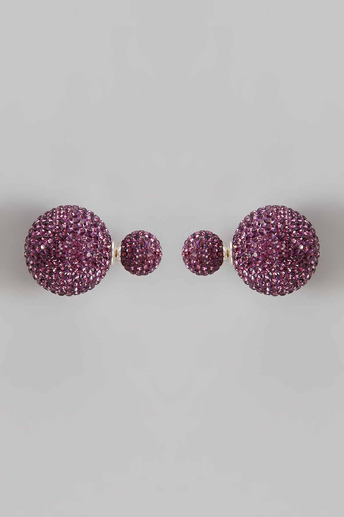 White Finish Swarovski Stud Earrings