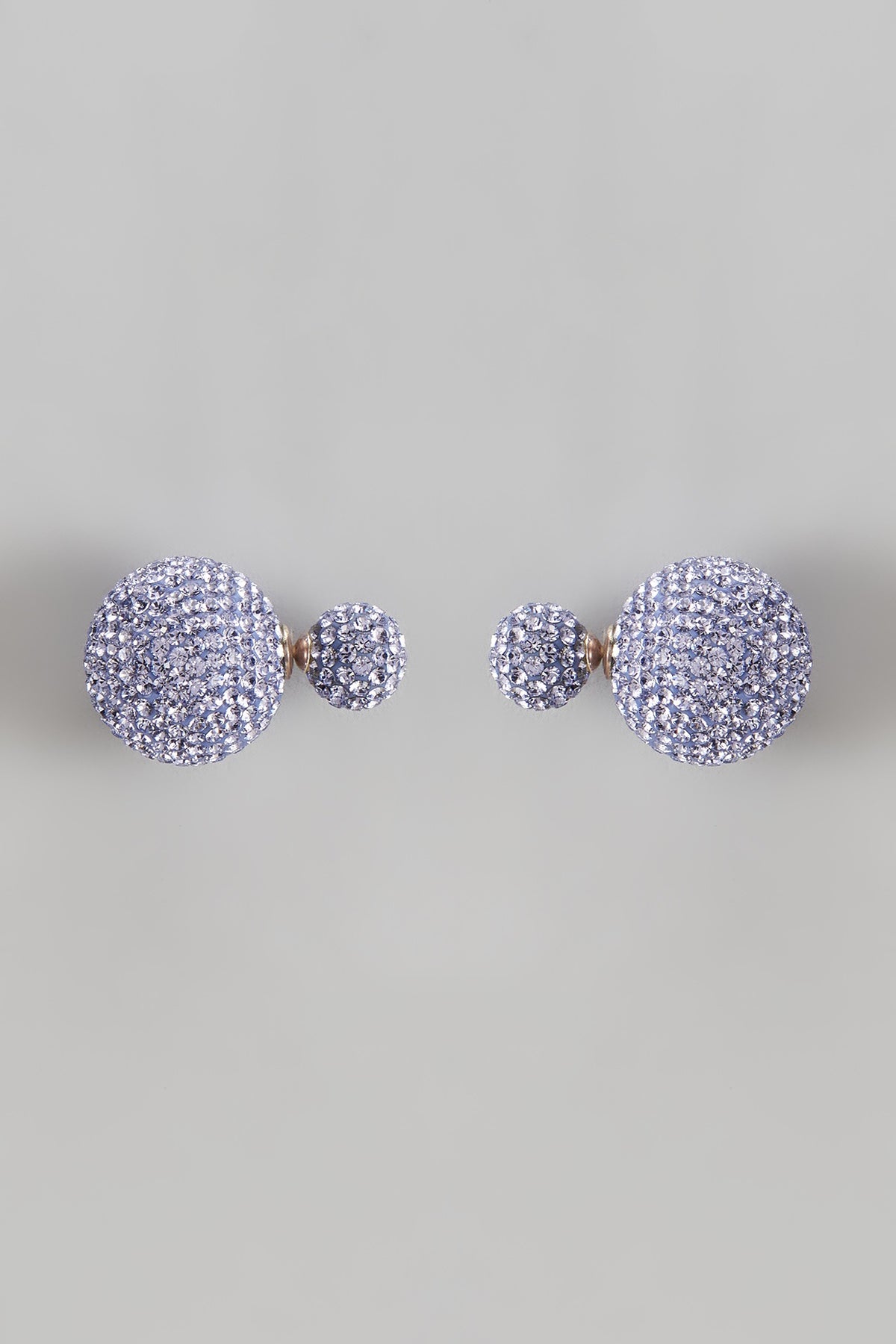 White Finish Swarovski Stud Earrings