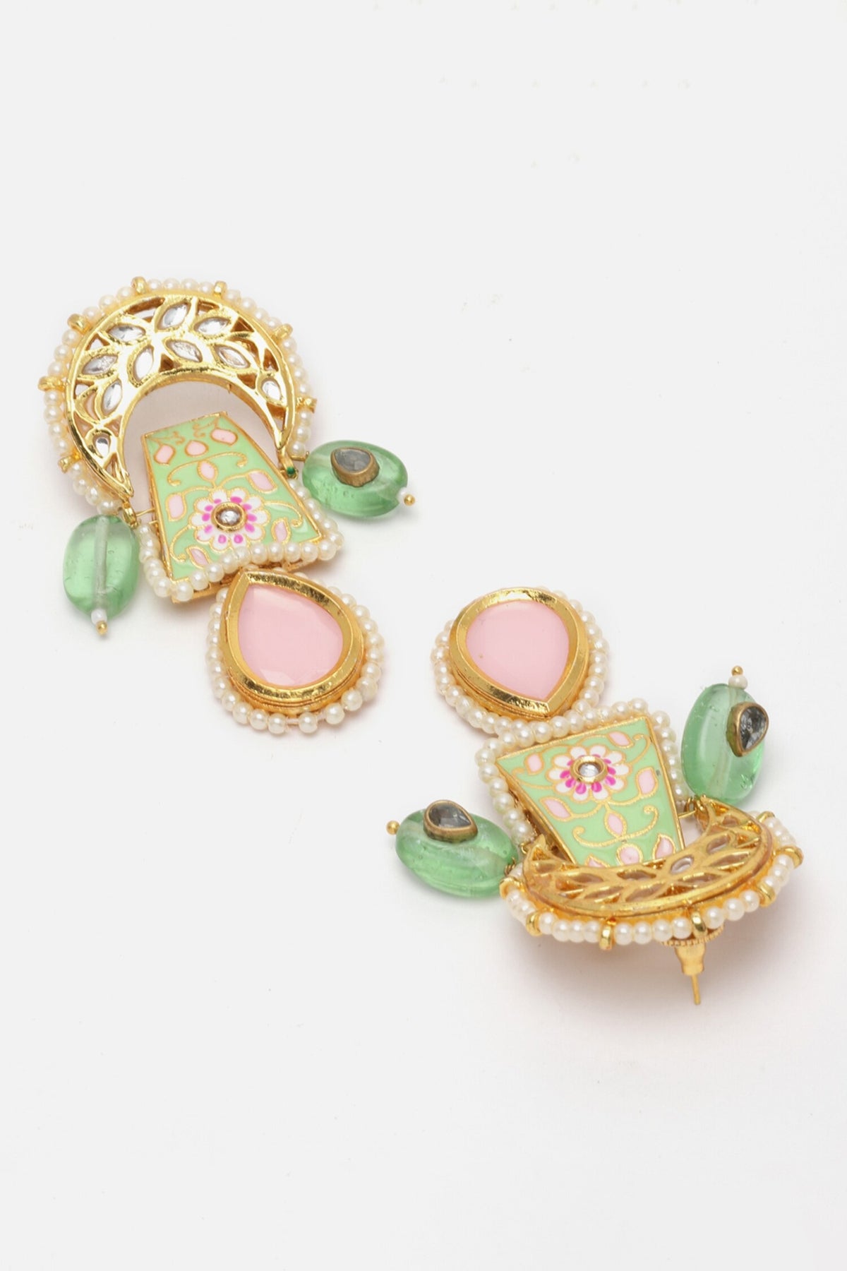 Crescent Embellished Earrings