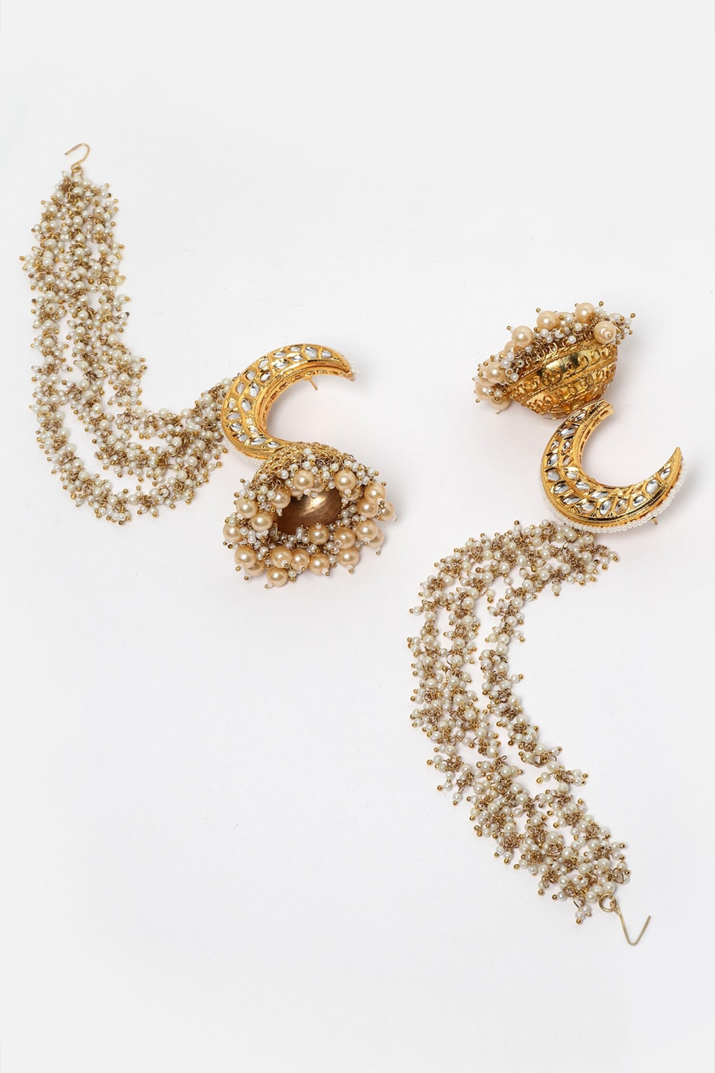 Pearl Embellished Jhumkas
