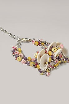 Gold Finish Crystal & Beaded Bracelet