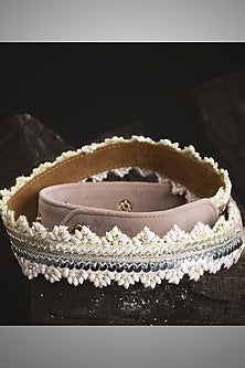 Gold Finish Embroidered Handcrafted Multi-Colored Waist Belt