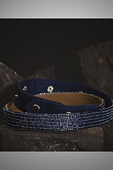 Gold Finish Black Pearl Waist Belt