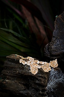 Gold Finish Crystal & Stone Bracelet