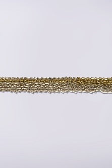 Silver Finish Waist Belt With Shell Pearls