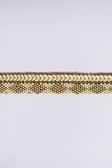 Gold Finish Embellished Waist Belt
