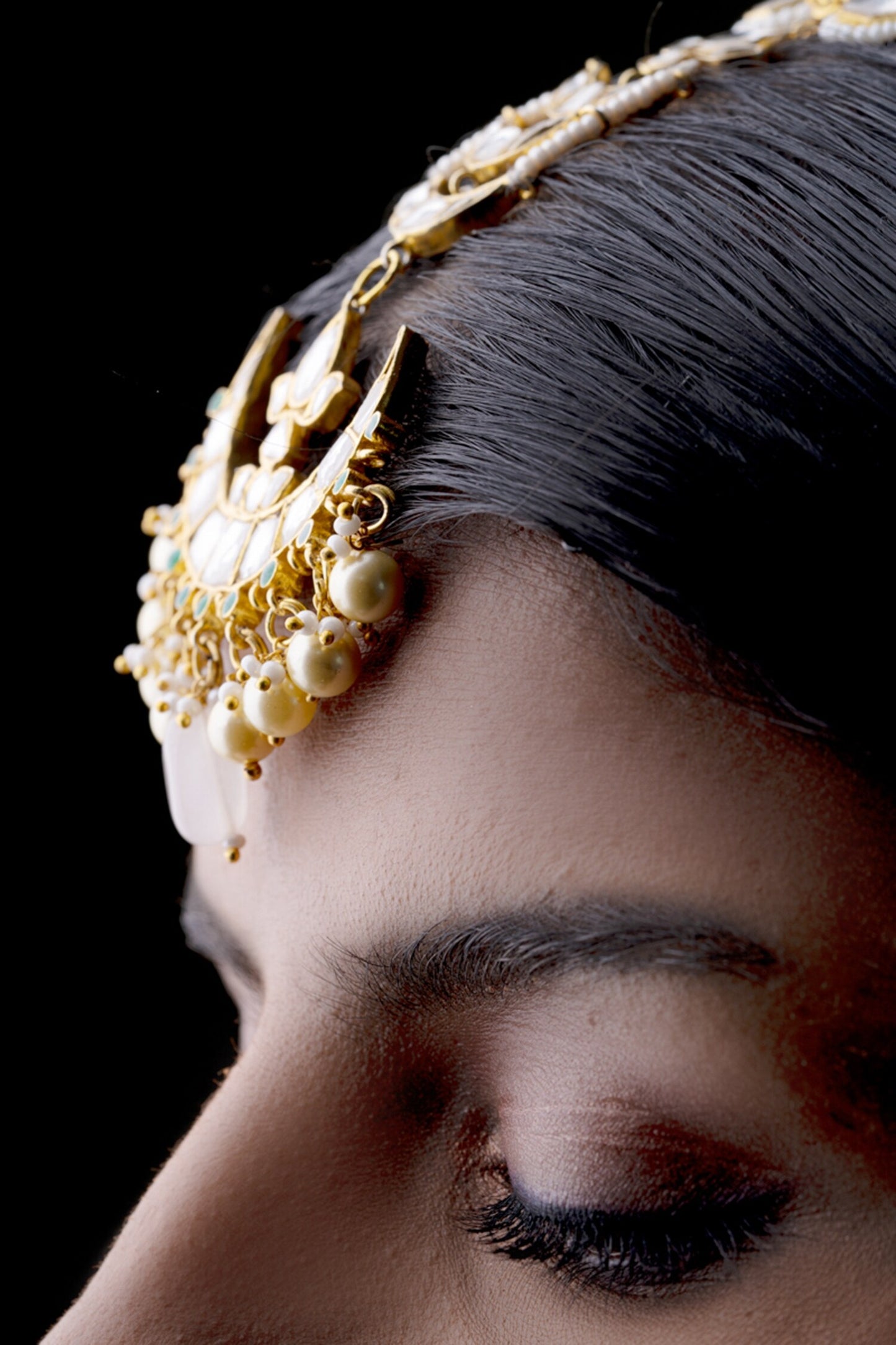 Polki Embellished Maangtikka