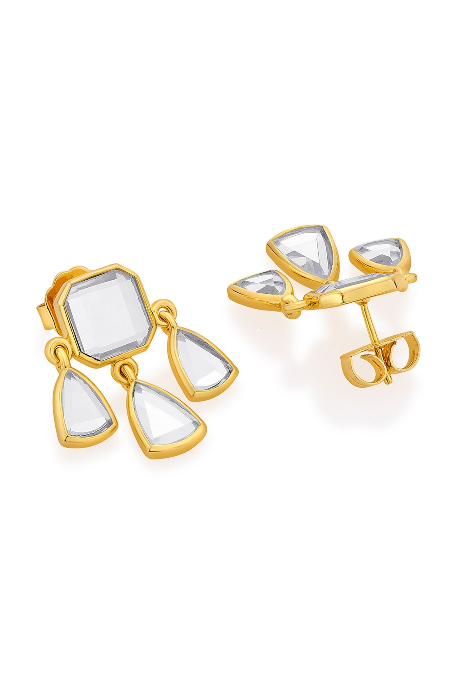Seher Statement Mirror Studs