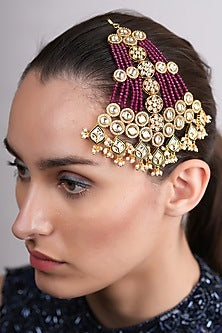 Gold Plated Red Beaded Pasa