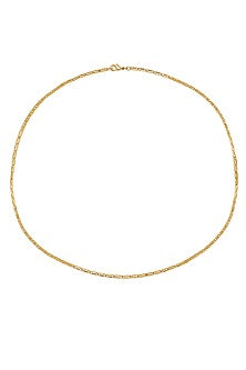 Gold Finish Swarovski Braided Chain Necklace