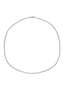 White Finish Swarovski Braided Chain Necklace