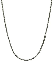 White Finish Swarovski Twisted Chain Necklace