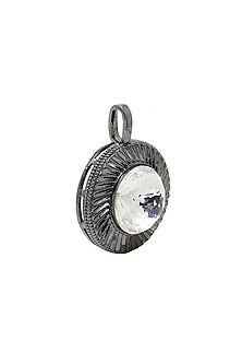 Black Rhodium Finish Swarovski & Onyx Pendant