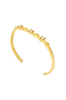 Gold Finish Swarovski Stone Kada