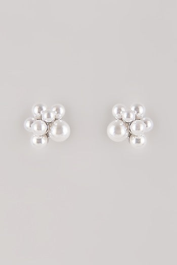 Gold Plated Swarovski Pearl Stud Earrings