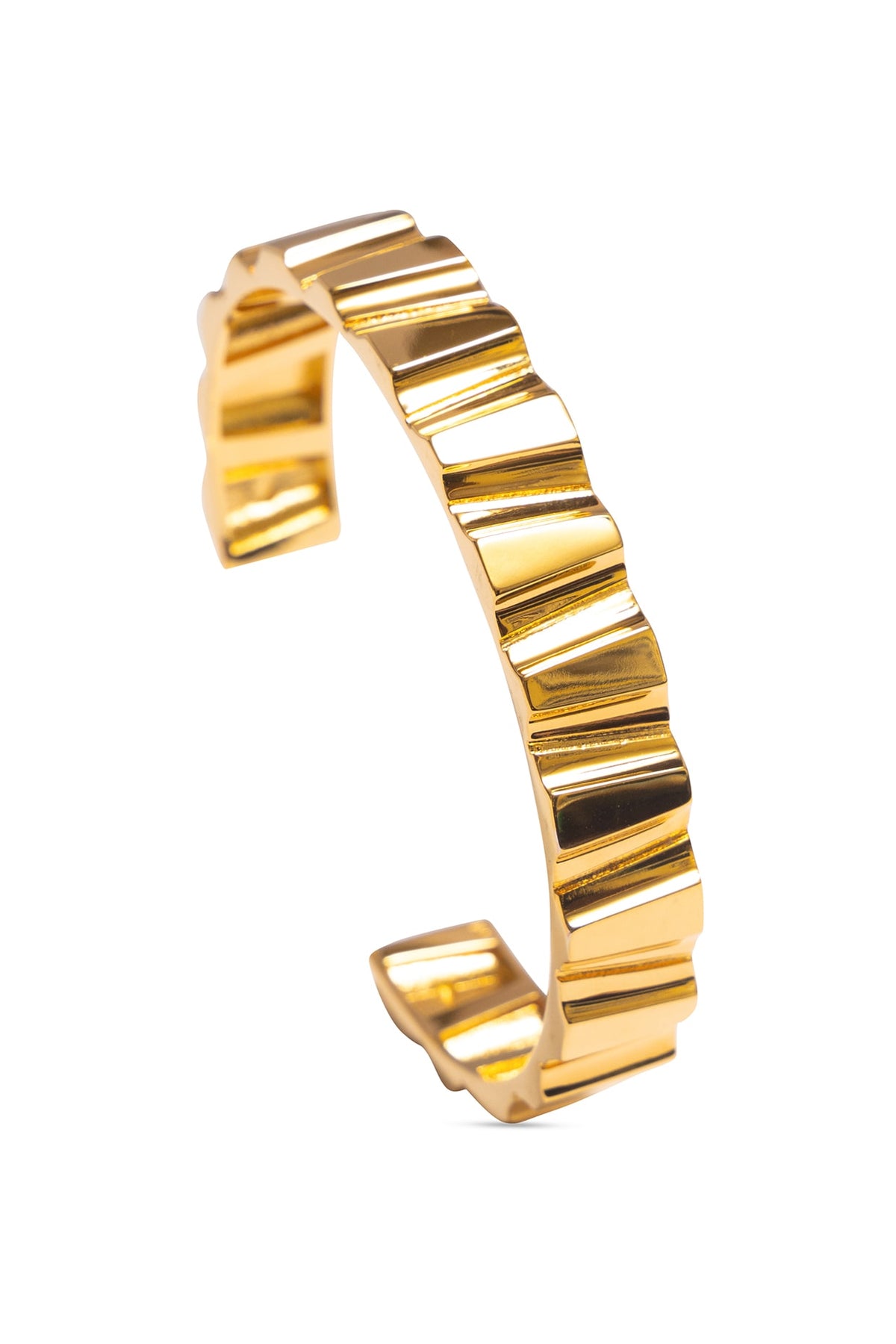 Gold Plated Ripple Bracelet