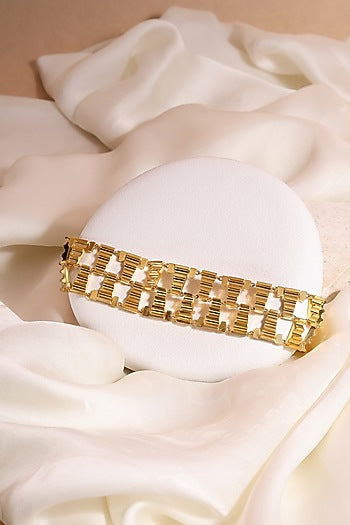 Gold Plated Brass Choker Necklace
