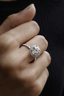 18kt White Gold Lab Grown Diamond Ring