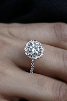 18kt White Gold Lab Grown Diamond Ring