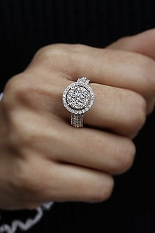 18kt White Gold Lab Grown Diamond Ring