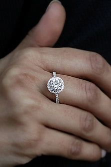 18kt White Gold Lab Grown Diamond Ring