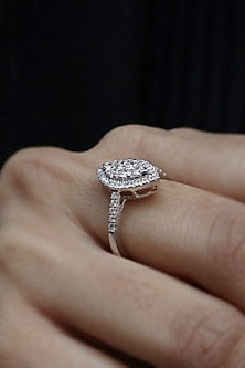18kt White Gold Lab Grown Diamond Ring