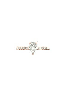 14Kt Rose Gold Ring With Rally Lab Grown Diamonds