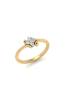 14Kt Yellow Gold Ring With Voyage Lab Grown Diamonds