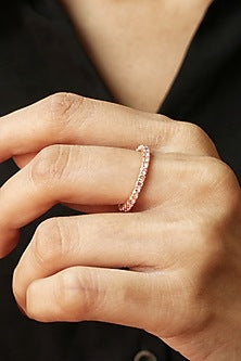 14Kt Rose Gold Ring With Illuma Lab Grown Diamonds