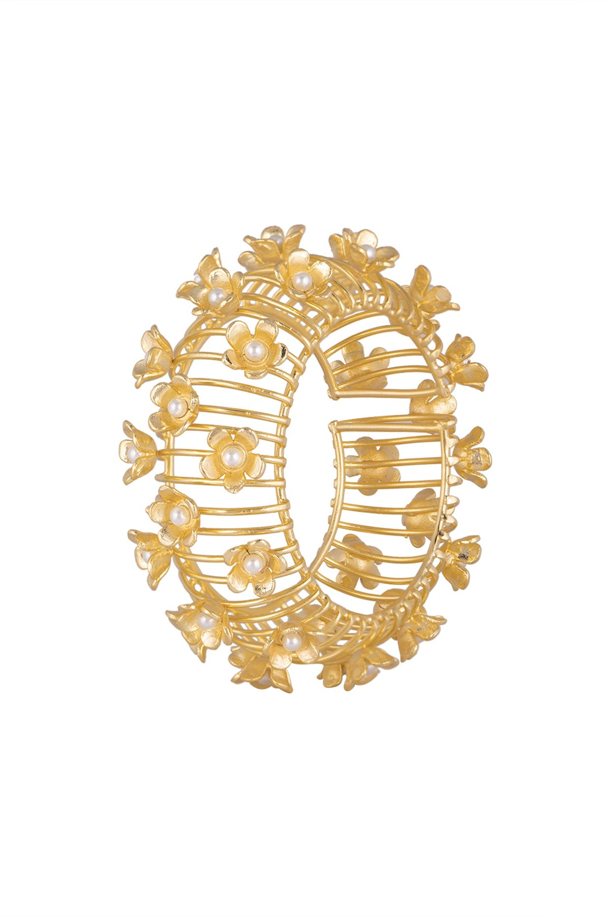 Gold Plated Handcrafted Pearl Bracelet