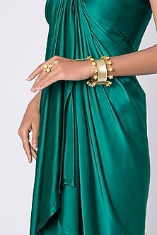 Gold Plated Handcrafted Floral Hathphool