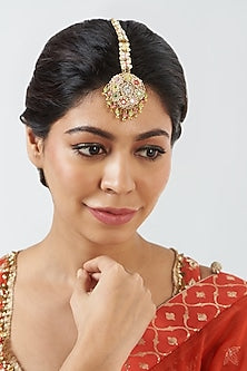 Resham Hand Embroidered Maang Tikka