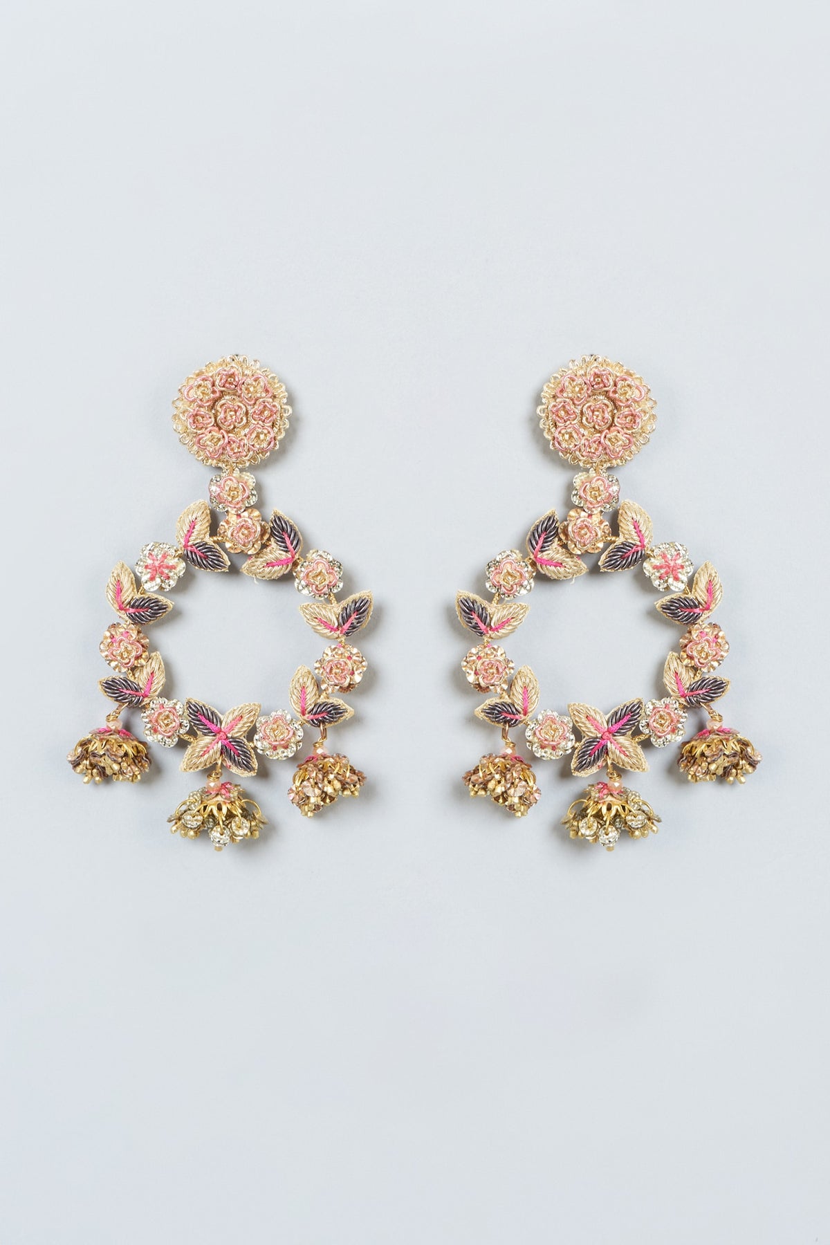 Hand Embroidered Earrings
