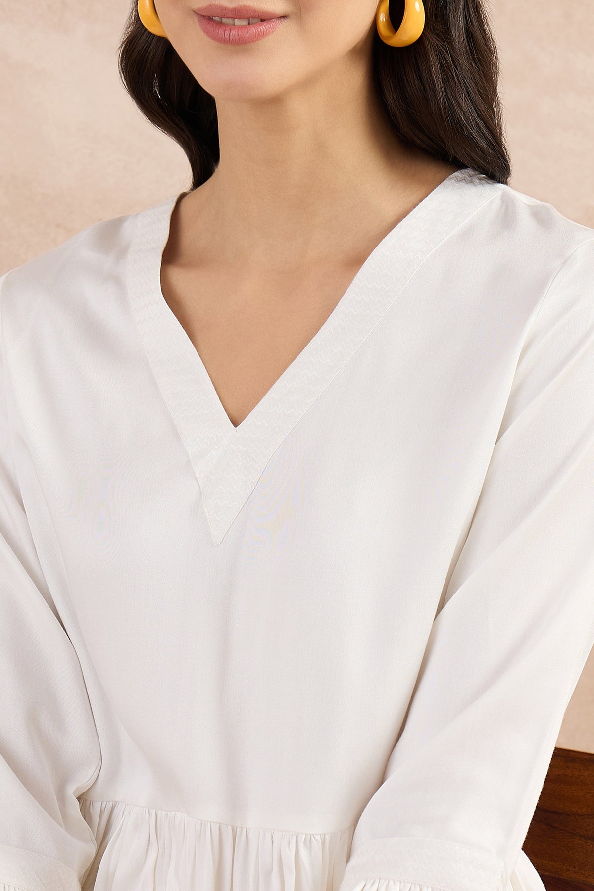 White Herringbone Co-Ord Set