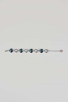 White Finish Crystal Bracelet