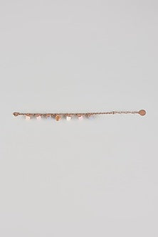 Rose Gold Finish Cubic Zirconia & Crystal Bracelet