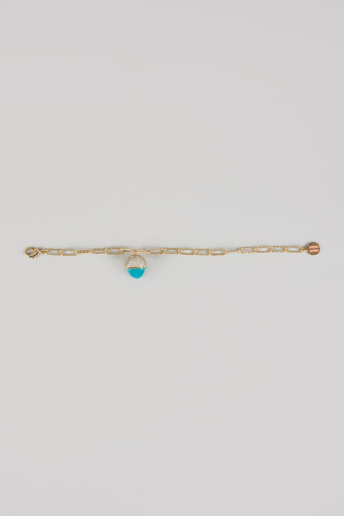 Gold Finish Green Crystal & Cubic Zirconia Bracelet