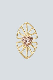 Gold Plated Vintage Rose Swarovski Crystal Ring