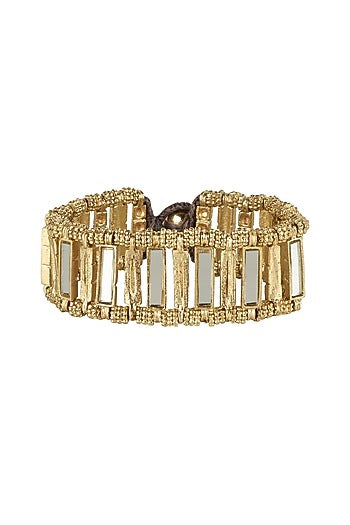 Gold Finish Mirror Bracelet