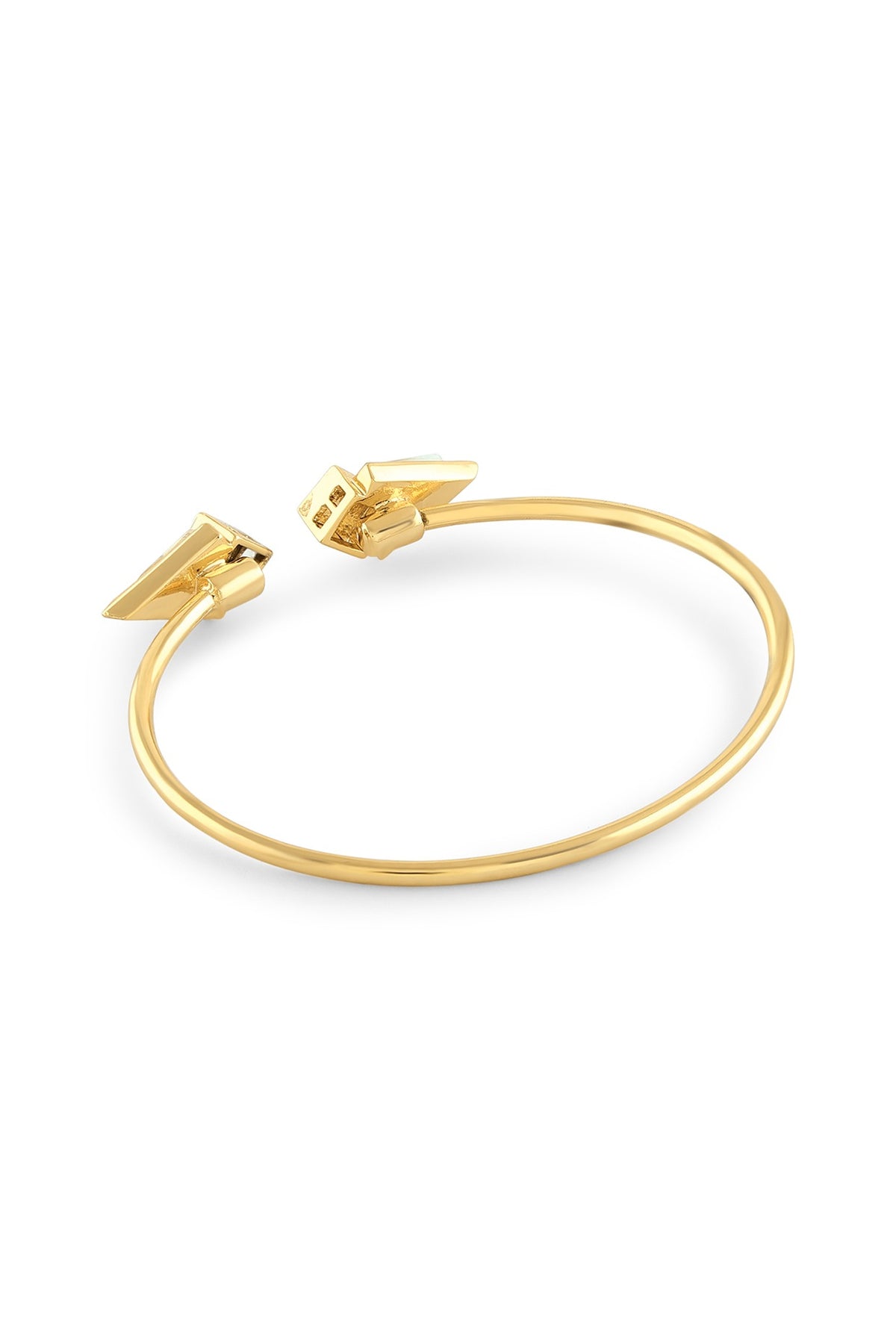 Gold Plated Mirror Cuff Bracelet