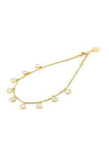Gold Plated Mirror Choker Necklace