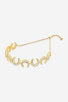 Gold Plated Mirror Choker Necklace