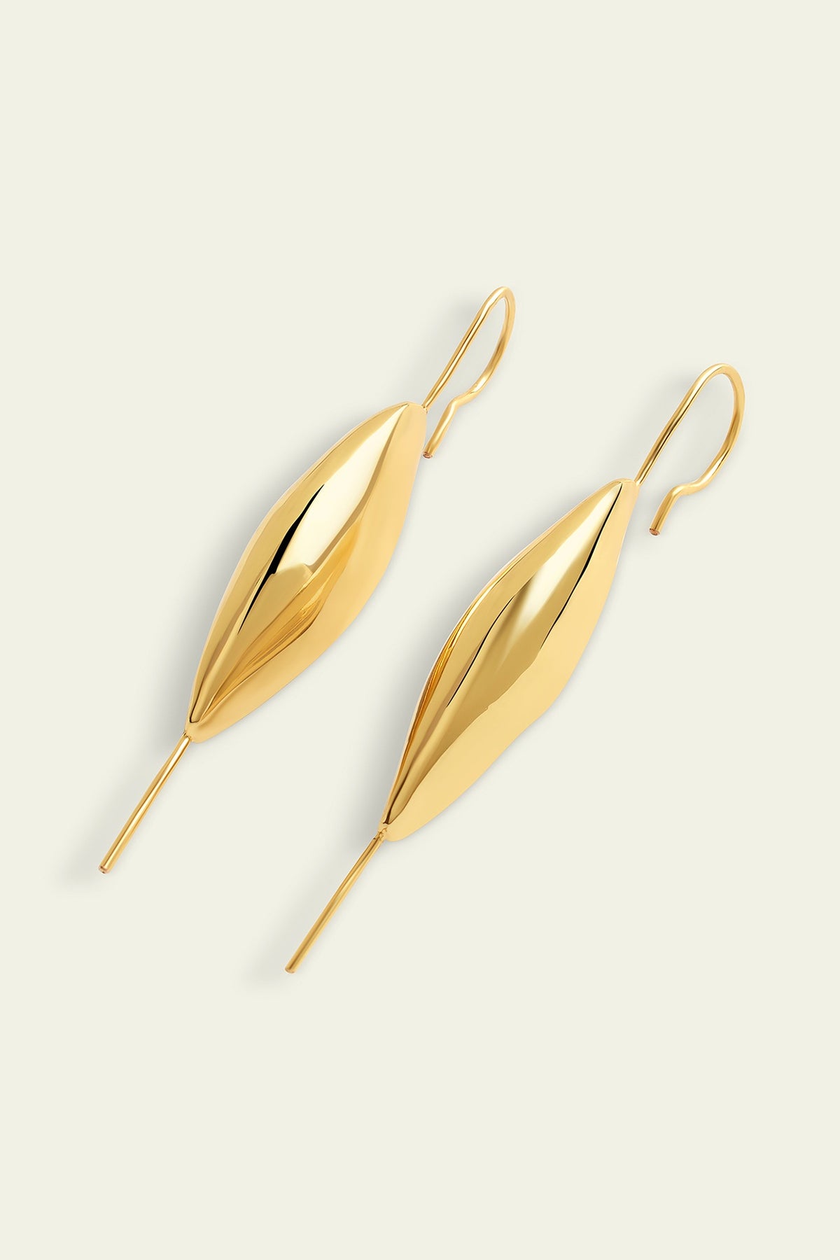 Gold Plated Synthetic Stone Two-Way Stud Earrings