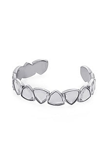 White Finish Mirror Cuff