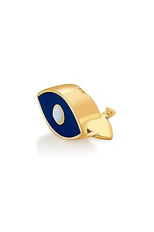 Gold Plated Evil Eye Azure Charm