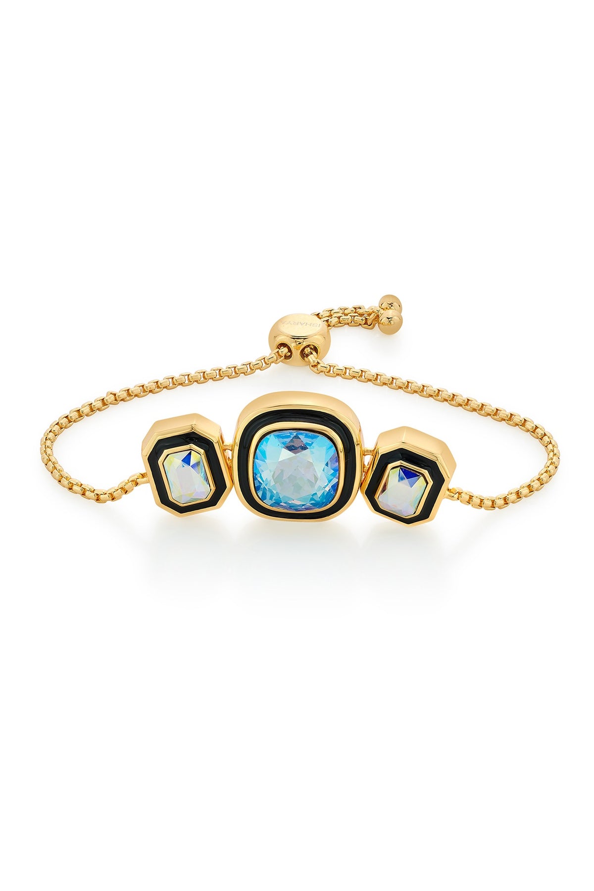 Gold Finished Enameled Bracelet